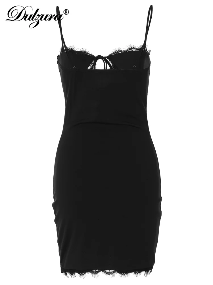 Dulzura-女性用スパゲッティストラップミニドレス,ノースリーブ,タイトフィット,カットアウトドレス,イブニングパーティー,クラブ,バケーション,セクシーな服,y2k