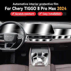 For CHERY TIGGO 8 Pro Max 2024 2025 Car Panel Film Dashboard Protective Sticker Interior Anti-Scratch Film Cover Accessories