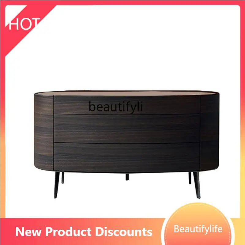 

01A Solid wood chest, bedroom locker, living room drawer storage cabinet, simple modern light luxury entrance cabinet