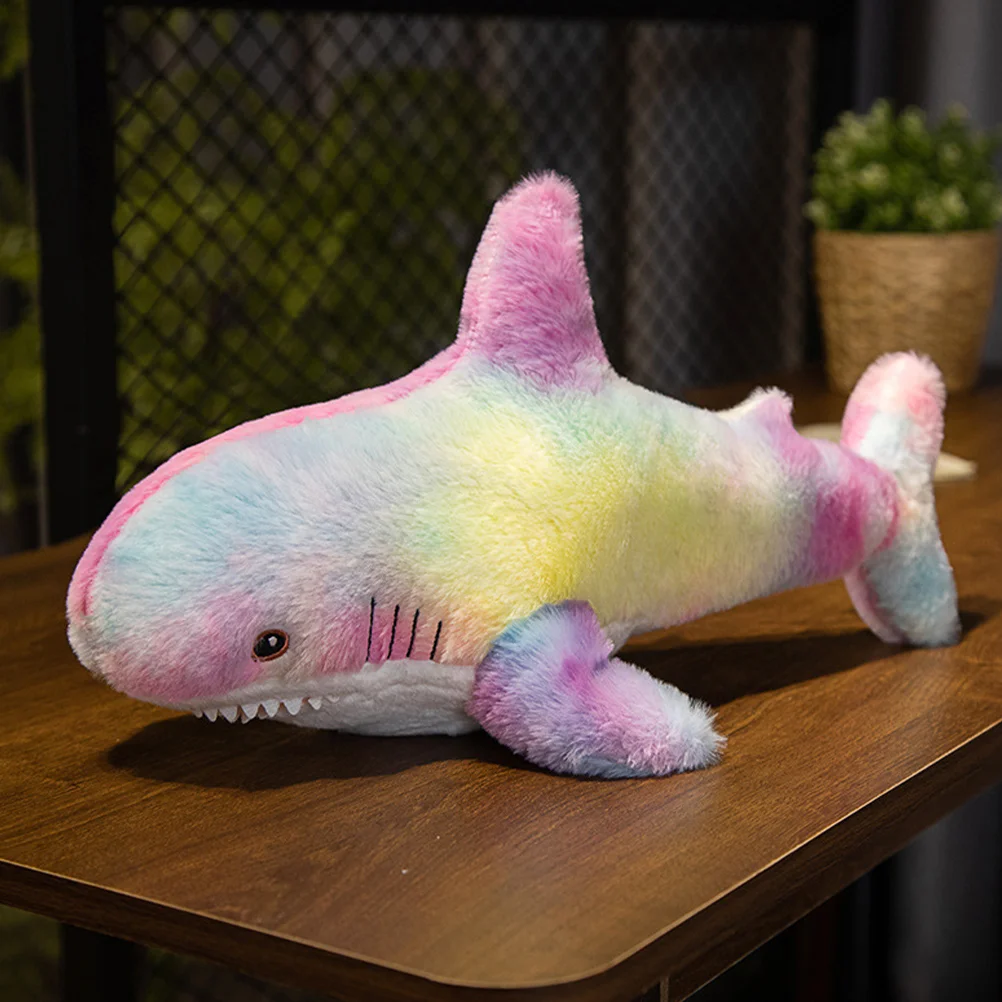 

Throw Pillows for Bed Shark Supple Toy Lovely Portable Children Plush Colorful Stuffed Animal Plaything