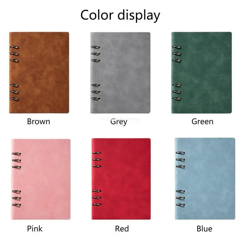 6-Ring Professionelle Notebook 7x9 Zoll Nachfüllbare Notebook 100 Blätter für Büro Dropship