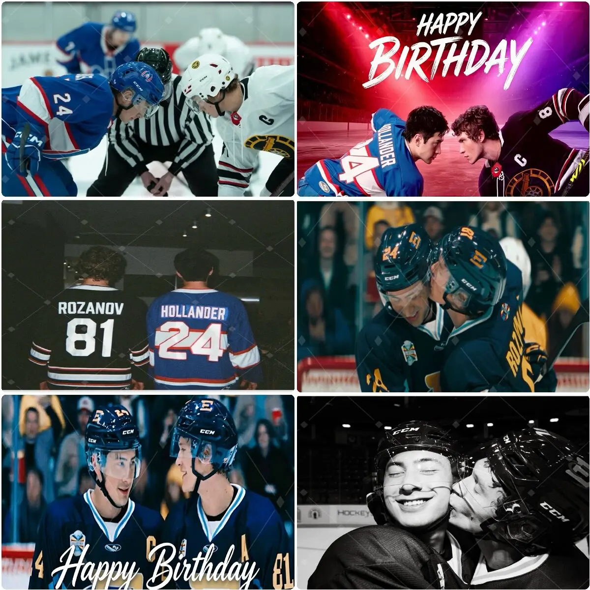 

Heatedrivalrys Birthday Party Backdrop Shane 24 Rozanov 81 Ice Hockey Theme Banner Cake Table Decorations Photo Booth Props