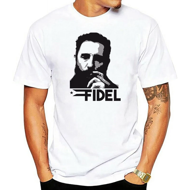 summer personality 2024 Casual  Fidel Castro T Shirt Cuba Rip Revolution Communist Che Guevara male T shirt