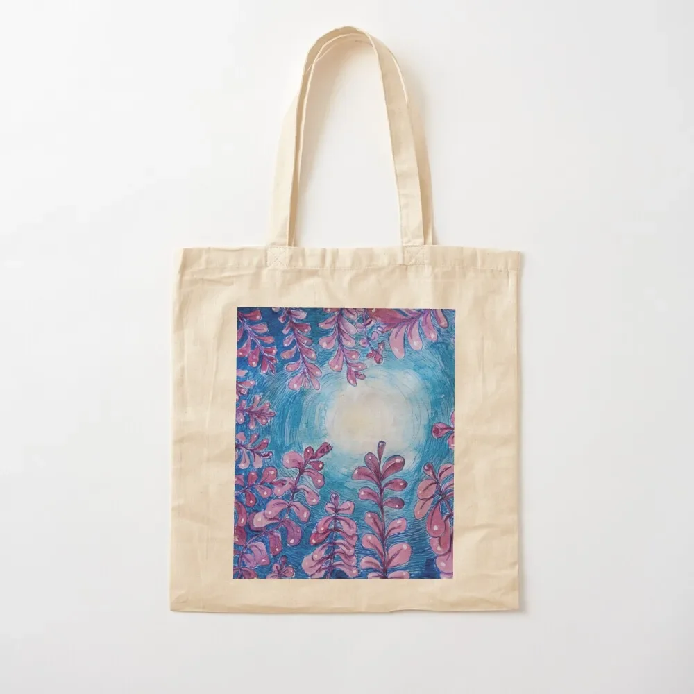 

full moon plants Tote Bag Canvas stote bag custom bags shopper bags for women custom fabric bag