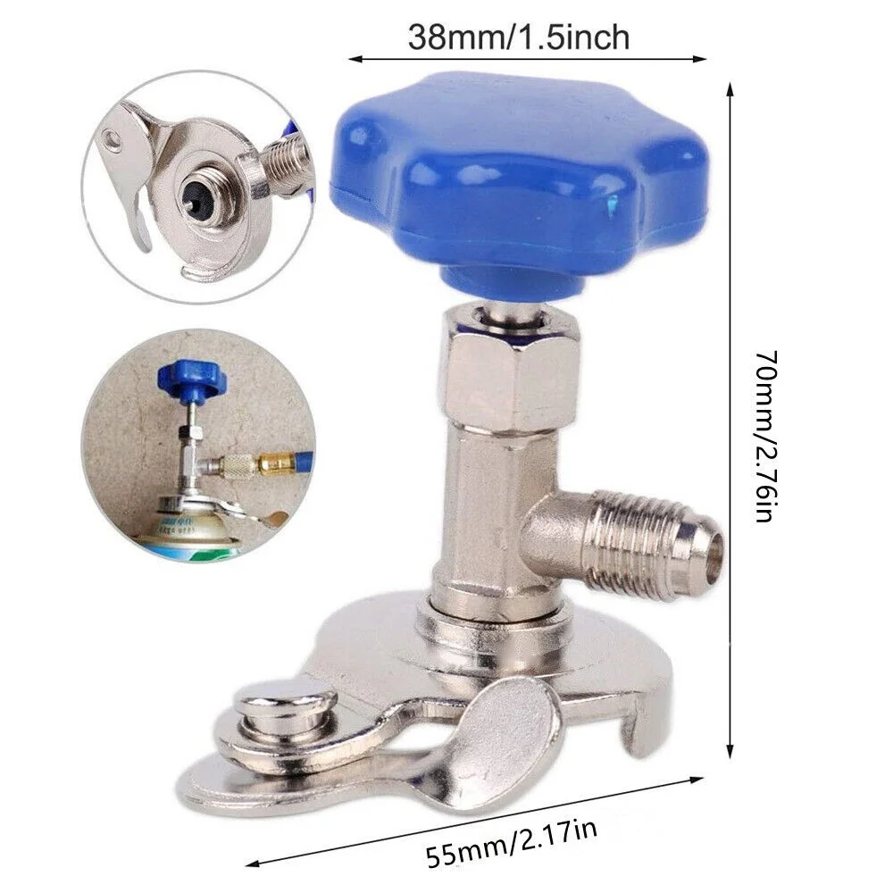 Uniwersalny R134a gazowy wkład klimatyzacji R12 R22 R134a gaz chłodzący otwarty zawór klimatyzator samochodowy ładowania węża miernik