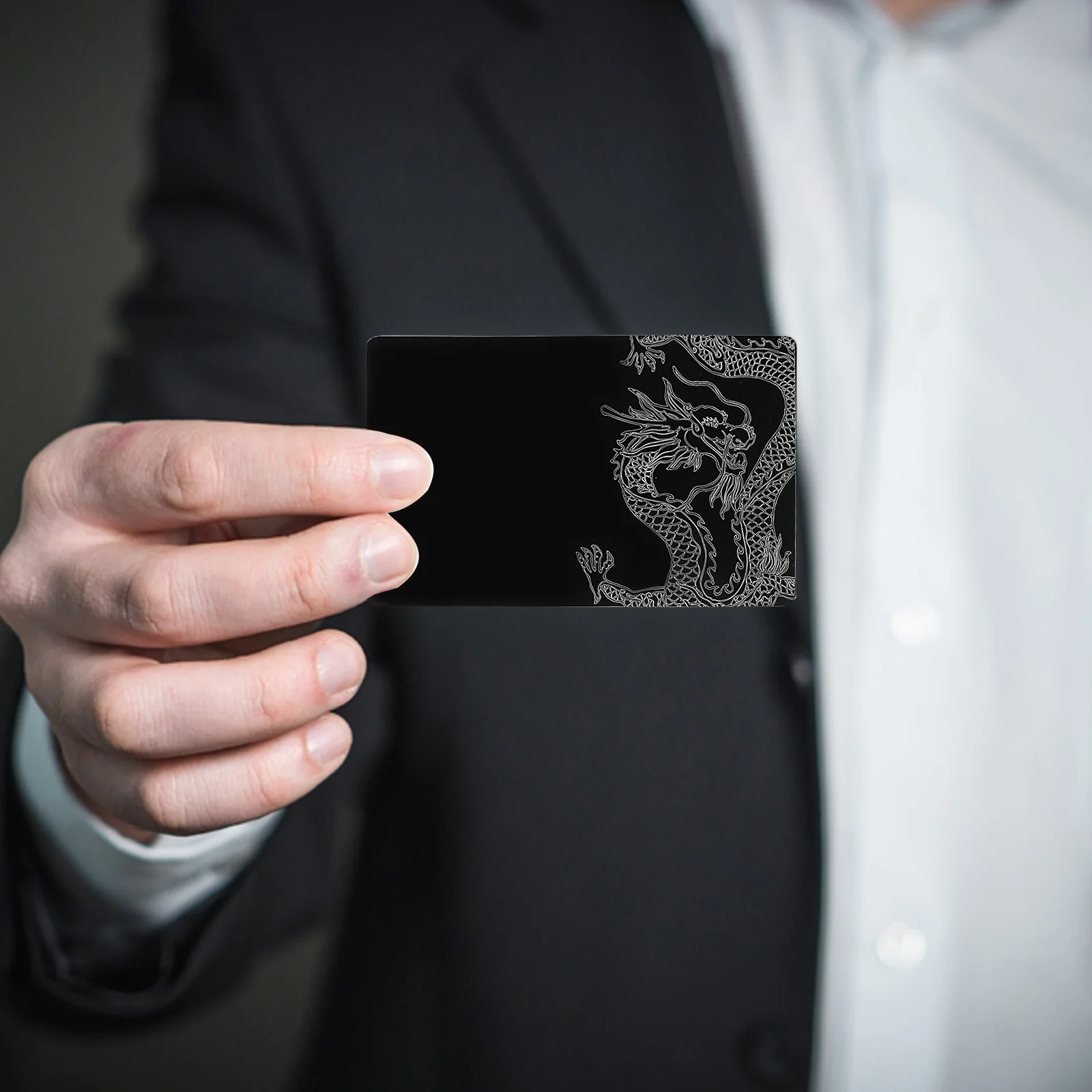 

10Pcs Engraved Metal Business Card Blank Aluminum Sheets DIY Name Card Smooth Surface Material Metal Business Cards