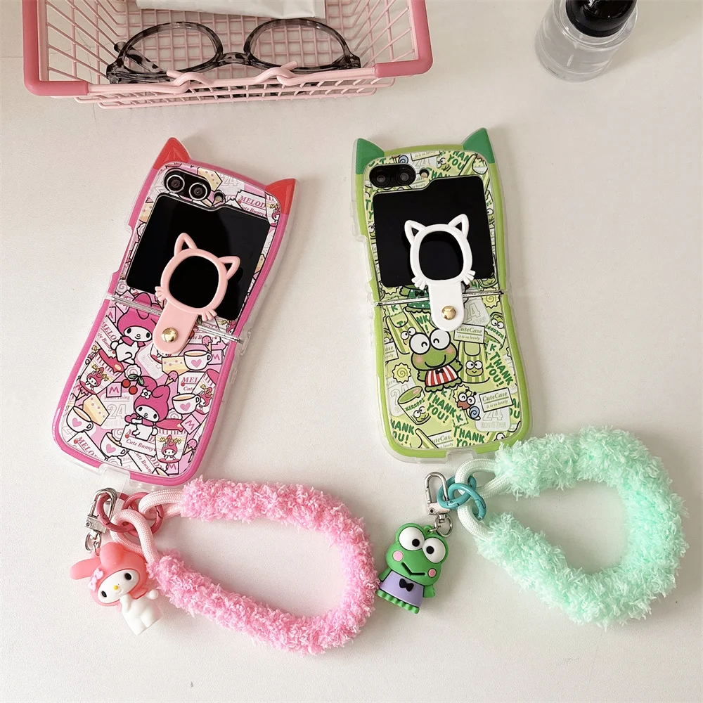 

Recommended Keroppi Sanrio Melody Cartoon Anime Cute, anti-fall plastic Hard Cover Shell,For Samsung ZFlip 3 4,ZFlip 5,ZFlip 6