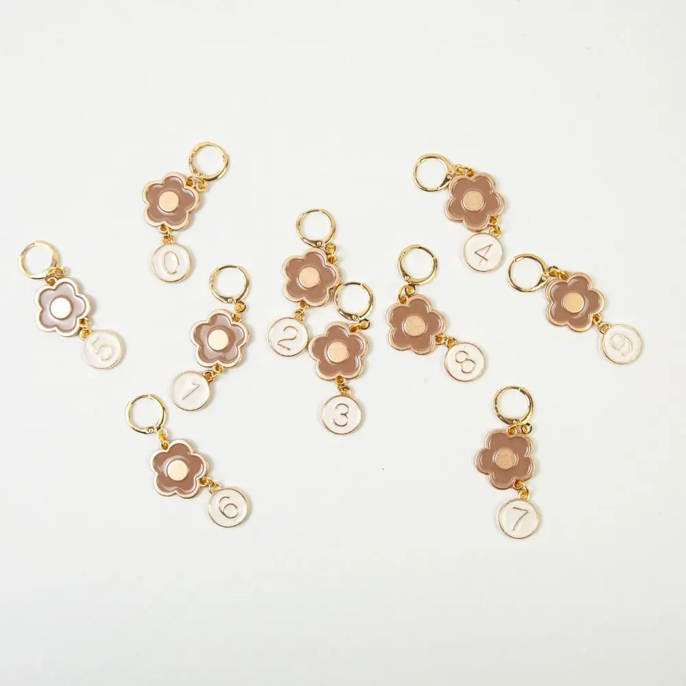 Sewing Supplies Metal Knitting Stitch Markers DIY Craft Marker Tools Pendants Knitting Crochet Stitch Marker Flower Locking Ring