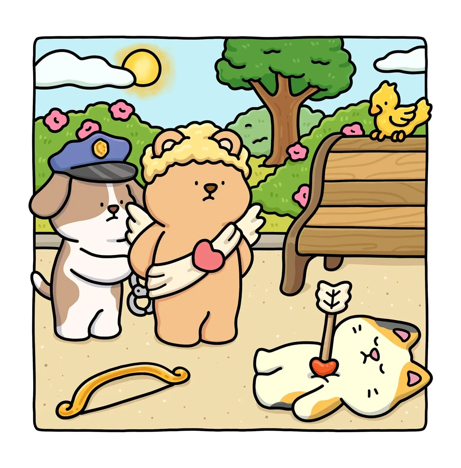 Silly Crimes Cozy & Funny Coloring Book: Hilarious Kawaii Animal Antics for Stress Relief & Creative Fun image 4
