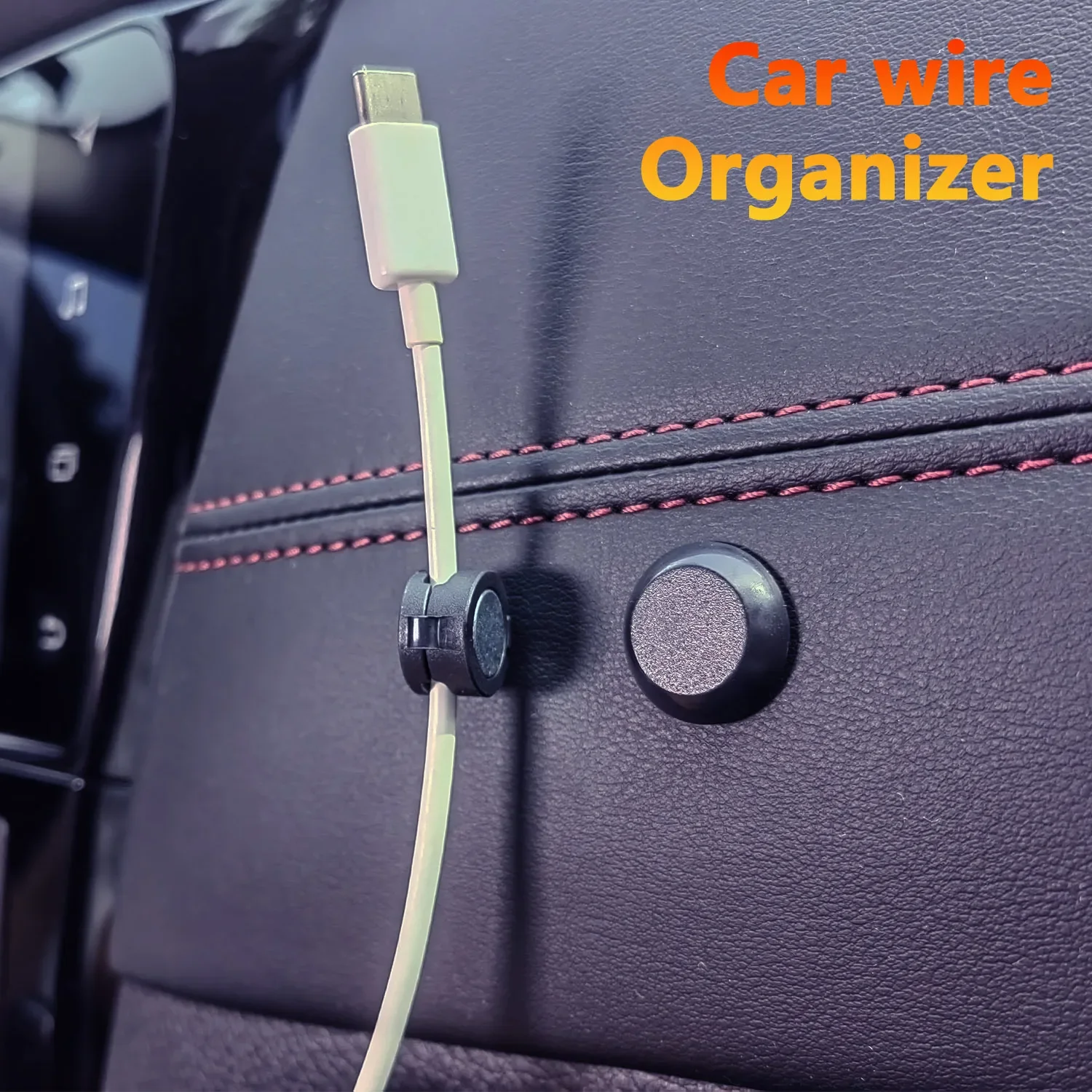 

Car Magnetic USB Cable Holder Car Wire Organizer Date Cable Storage USB Charging Line Holder For Mazda CX-30 CX30 2020-2023