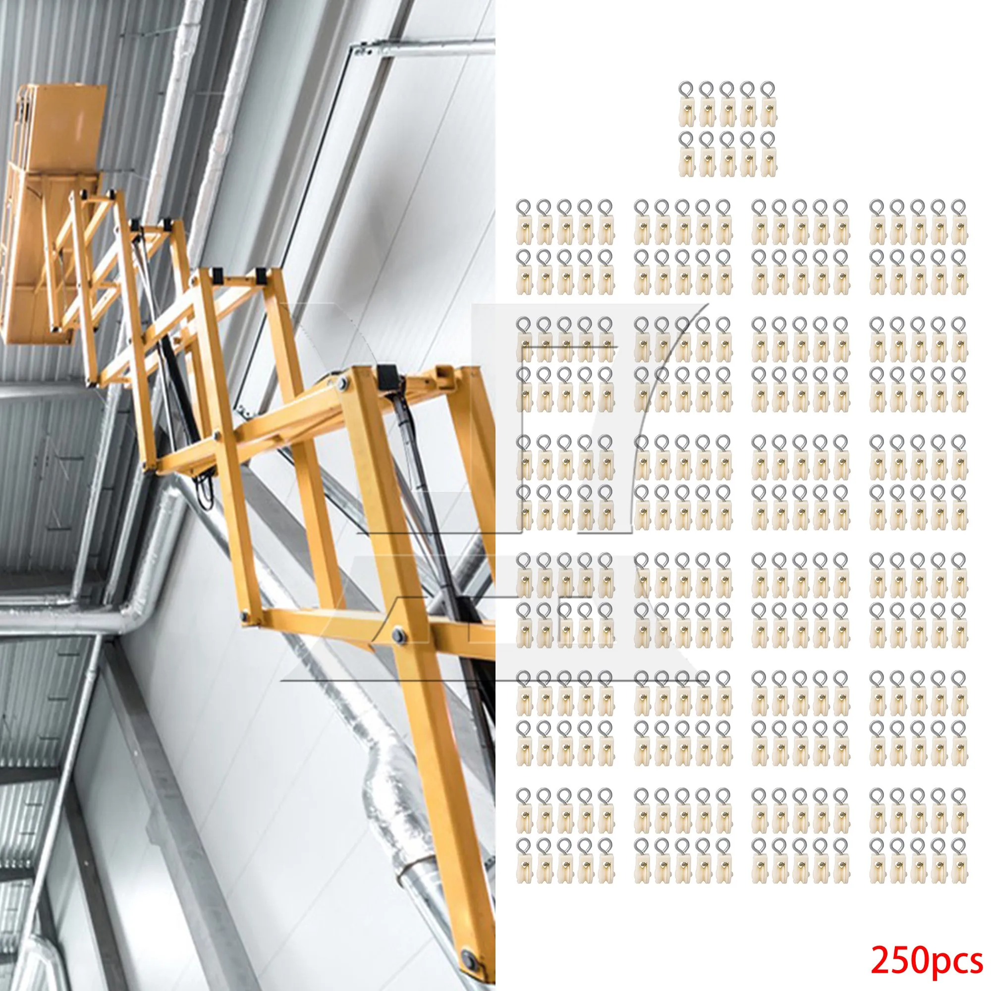 

BQLZR 250pcs Nylon Pulley Suitable for Home Fitness Pulley System