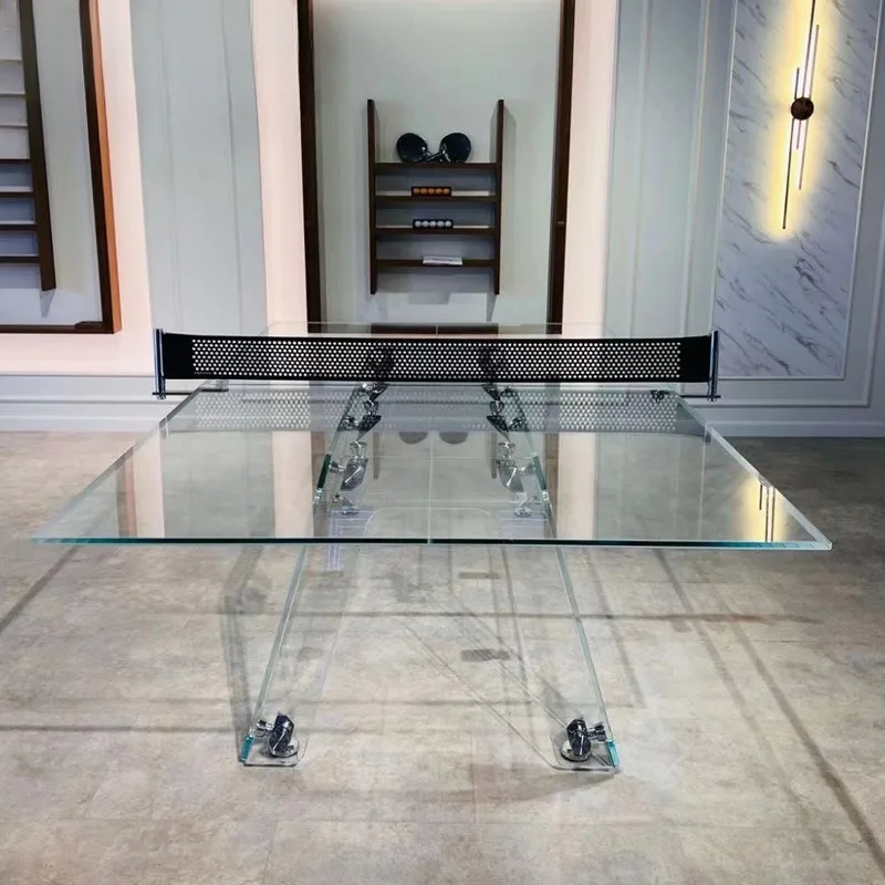 Crystal tempered glass table tennis table Standard
