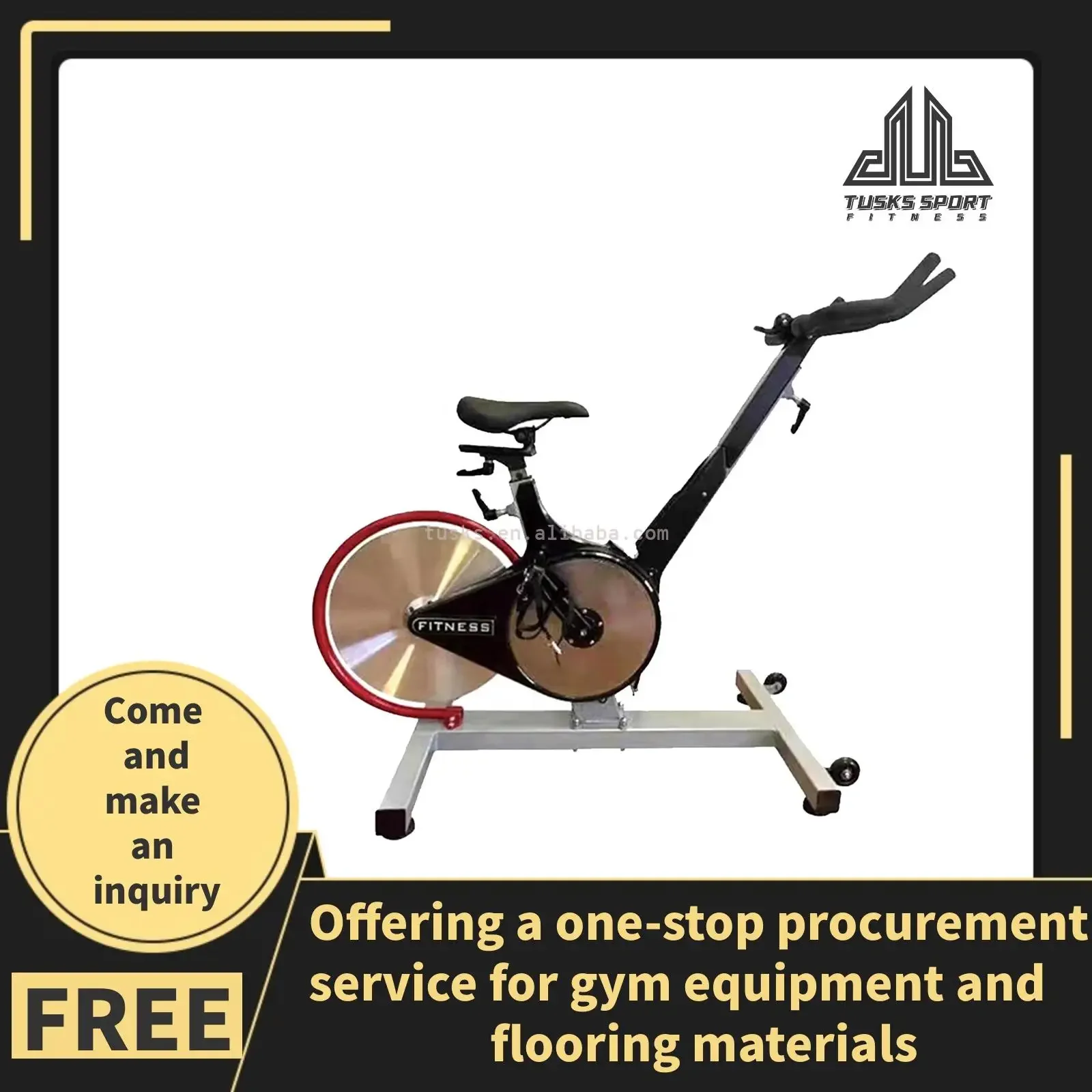 High Quality Super Quiet Magnetic Indoor Flywheel Spin Bike Commercial Aerobic Training on a Spinning Bike for Gym Use