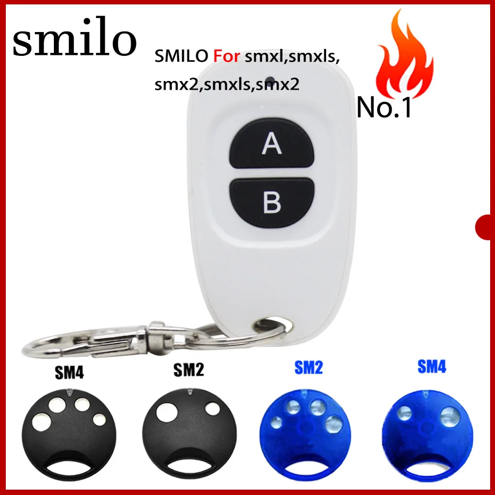 Wireless remote control 433.92MHz garage door 100% compatible SMILO SM2 / SM4 remote control reception