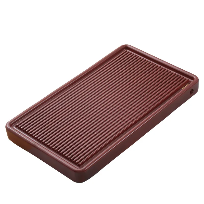 

Bakelite tea tray simple kung fu tea set solid wood pattern living room Chinese tea table tray office