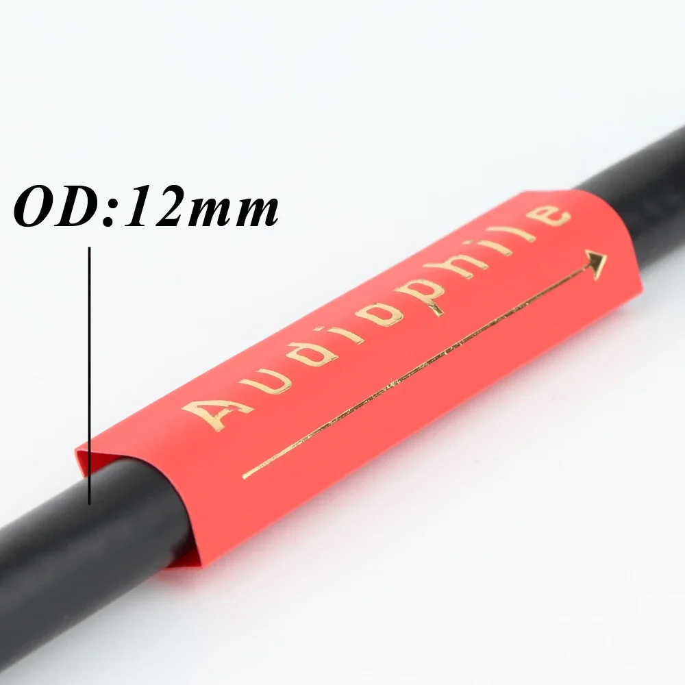 4Pcs Audiophile Heat Shrink Tube 14mm Insulated Sleeving Tubing Fit To DIY Speaker Audio Cable