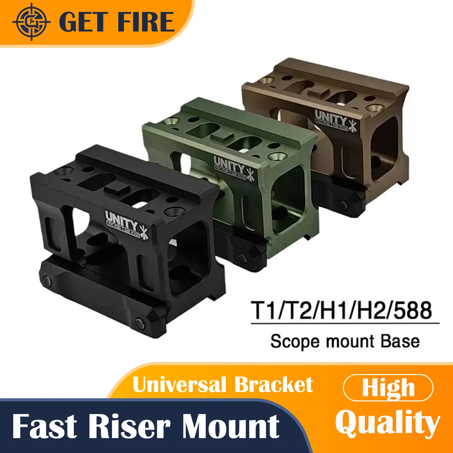 Nouveau support de montage rapide pour T002 T001 tactique Airsoft R5, portée de vue à point rouge, support de rehaussement universel YR271 588 H1