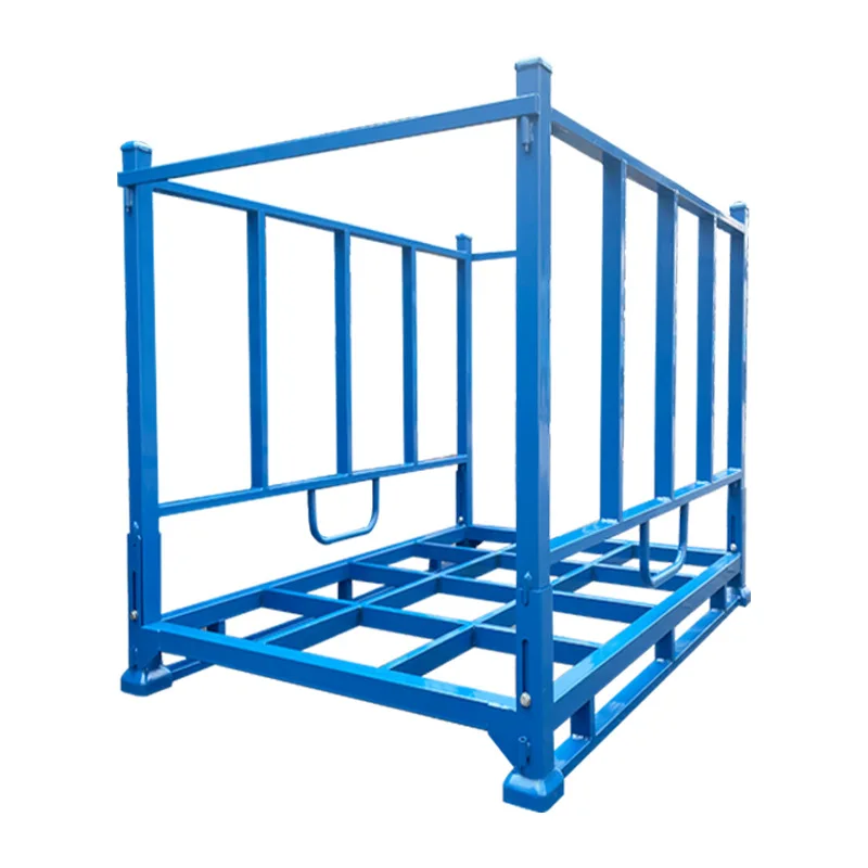 Heavy Duty Stacking Steel Frame Storage Cold Storage Materials Warehouse Shelves Foldable Cloth Fabric Stacking Steel Frame