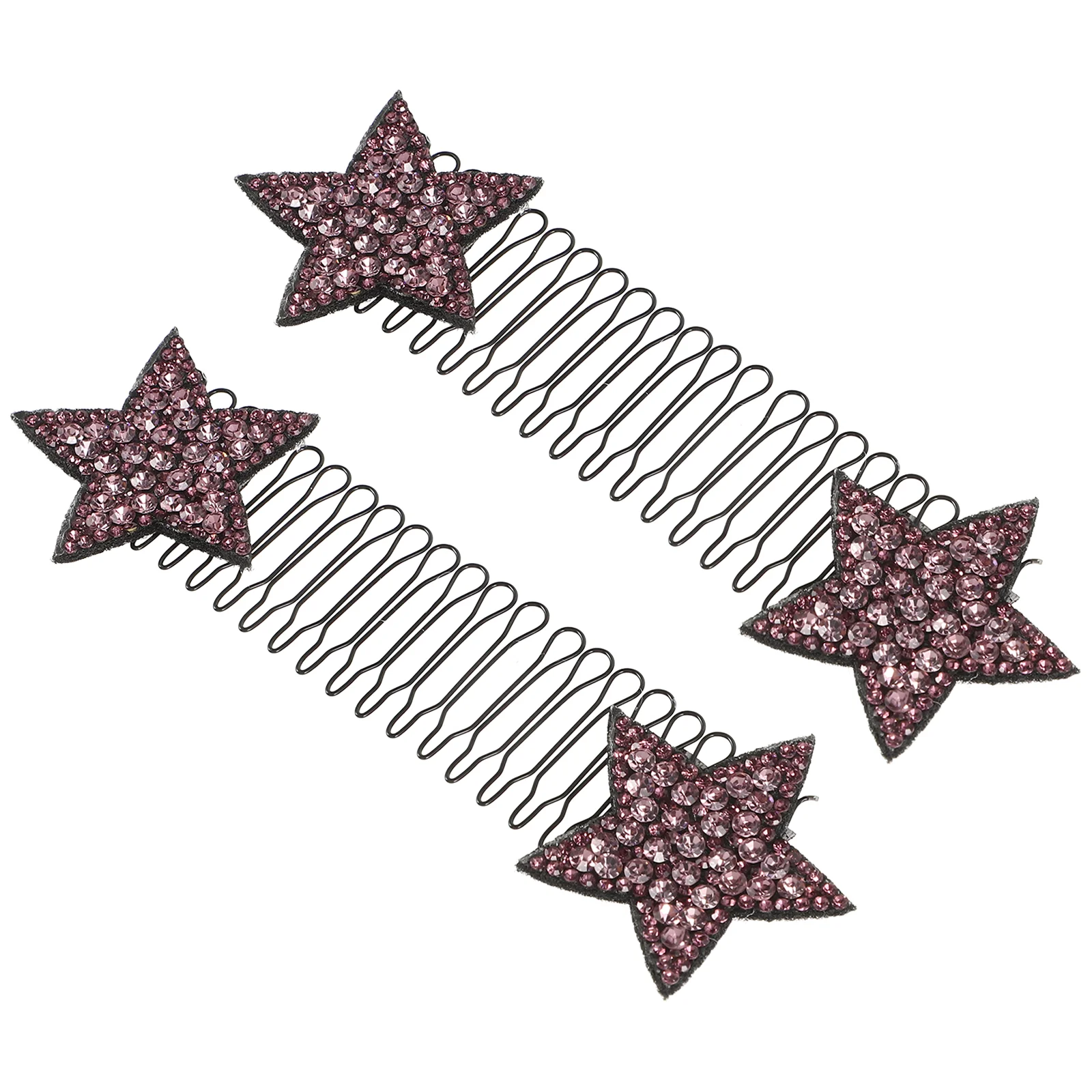 

2 Pcs Star Hairpin Clip Bobby Holder Comb Headband The Bubble Curly Accessories Fixer Clips Cloth Child with