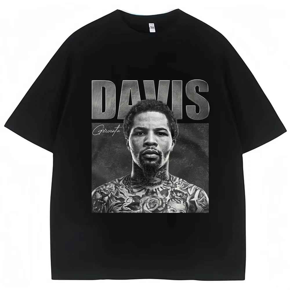 Trendy Tank Gervonta Davis Vintage Style T Shirt Sport Boxing Champion Tee Oversized Men's Women Clothing Cotton Tops Streetwear