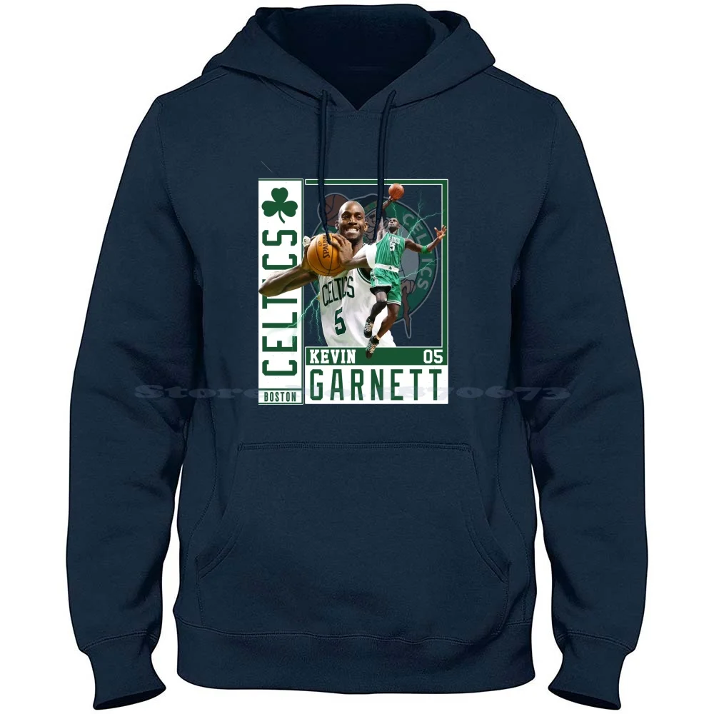 Kevin Garnett The Big Ticket Basketball Legend Signature Vintage Retro 80S 90S Bootleg Rap Style 100% Cotton Hoodie T Shirt