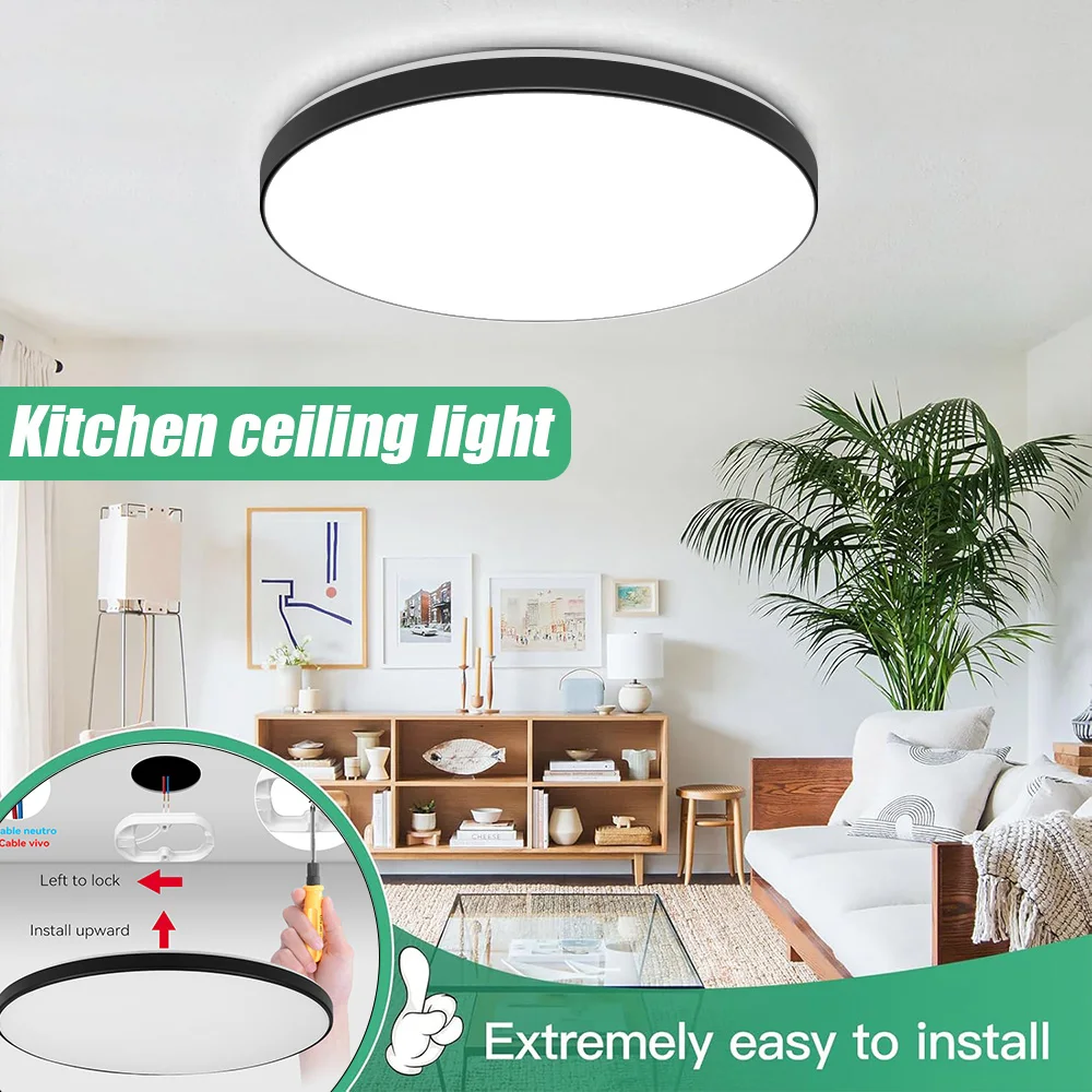 

Led Panel Lights Ceiling Lamp 30W Modern led Kitchen Light for bedroom Bathroom Home Ultra thin Ceiling lamp balcony Wall light