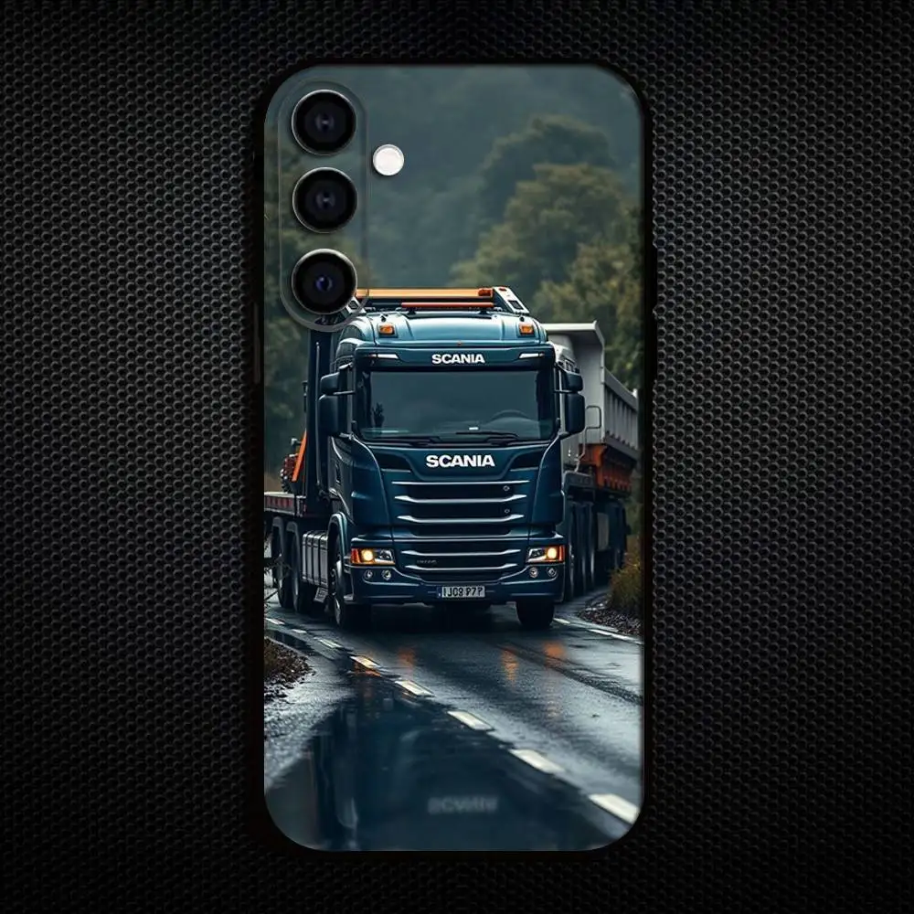 Etui na telefon Trucks SA-AB do Samsung Galaxy A73, A72, A71, A70, A53, A52, A51, inne miękkie czarne etui