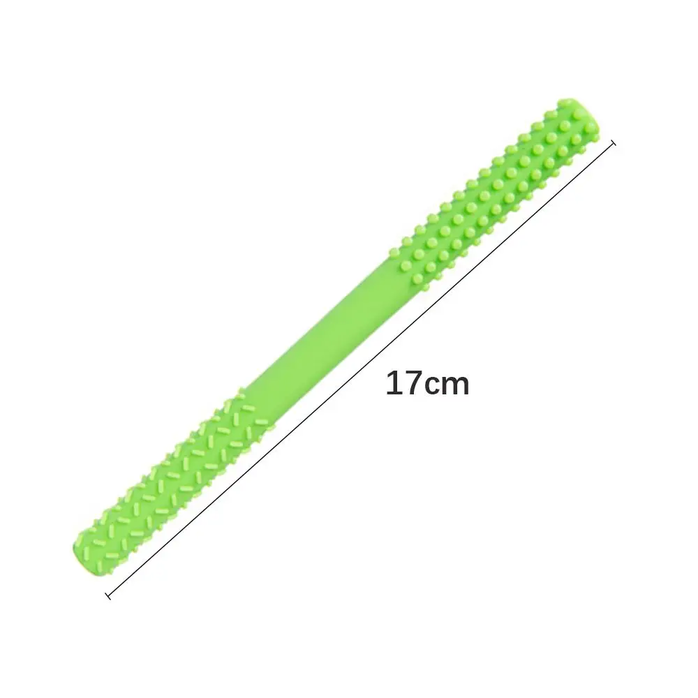 Soft Dental Care Toy Baby Teether Molar Stick Hollow Tube Cleaning Brush