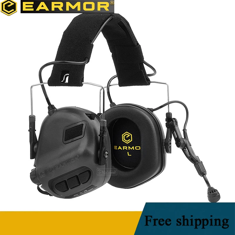 EARMOR-Tactical Shooting Earmuffs, Noise-Canceling Headphones, M32 Tactical Equipment, Hearing Protection, NATO TP120 Jacket