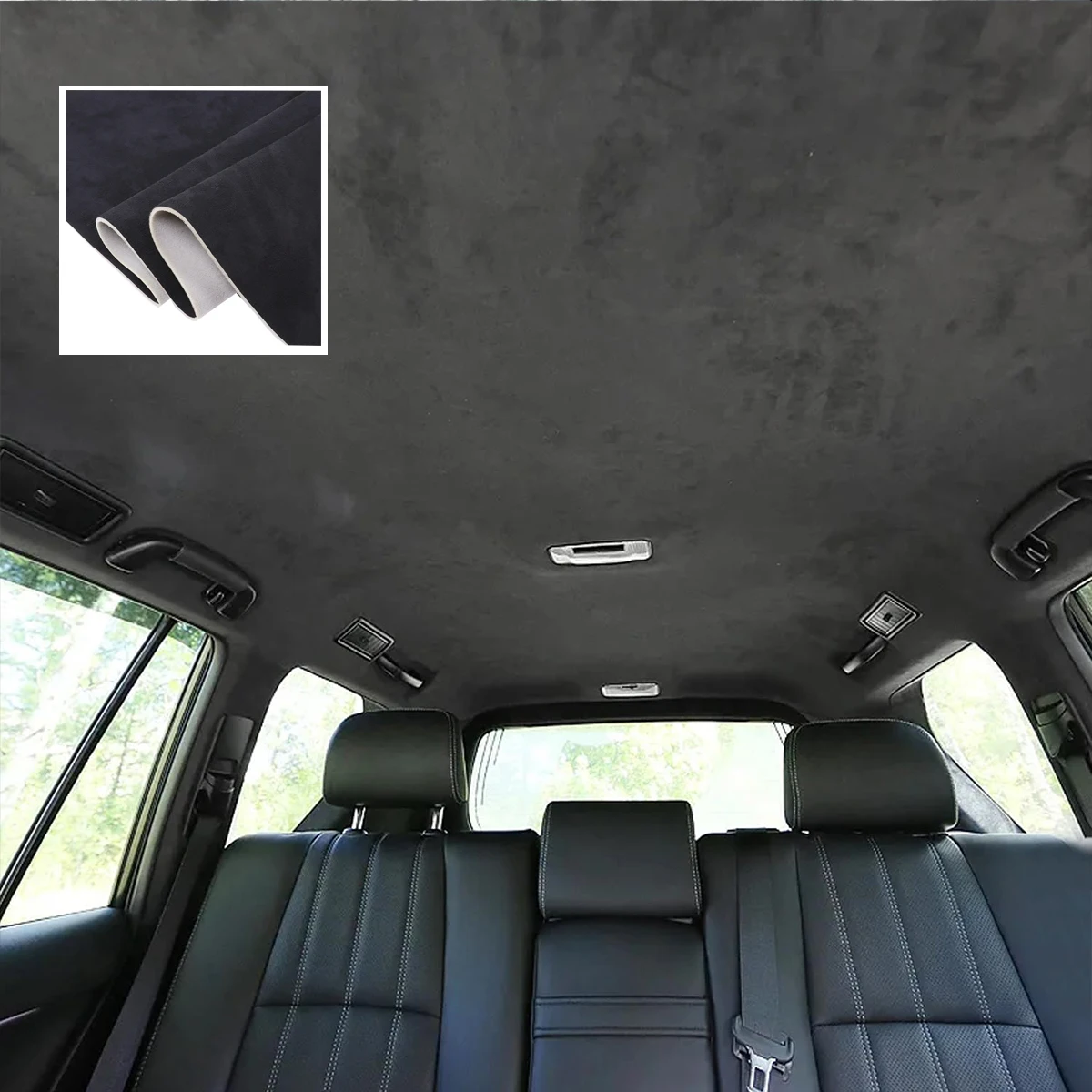 200/300x150cm Roof Suede Fabric Auto Sky Ceiling Headliner Foam Backing Interior Replace Material Fabrics for Car Truck SUV