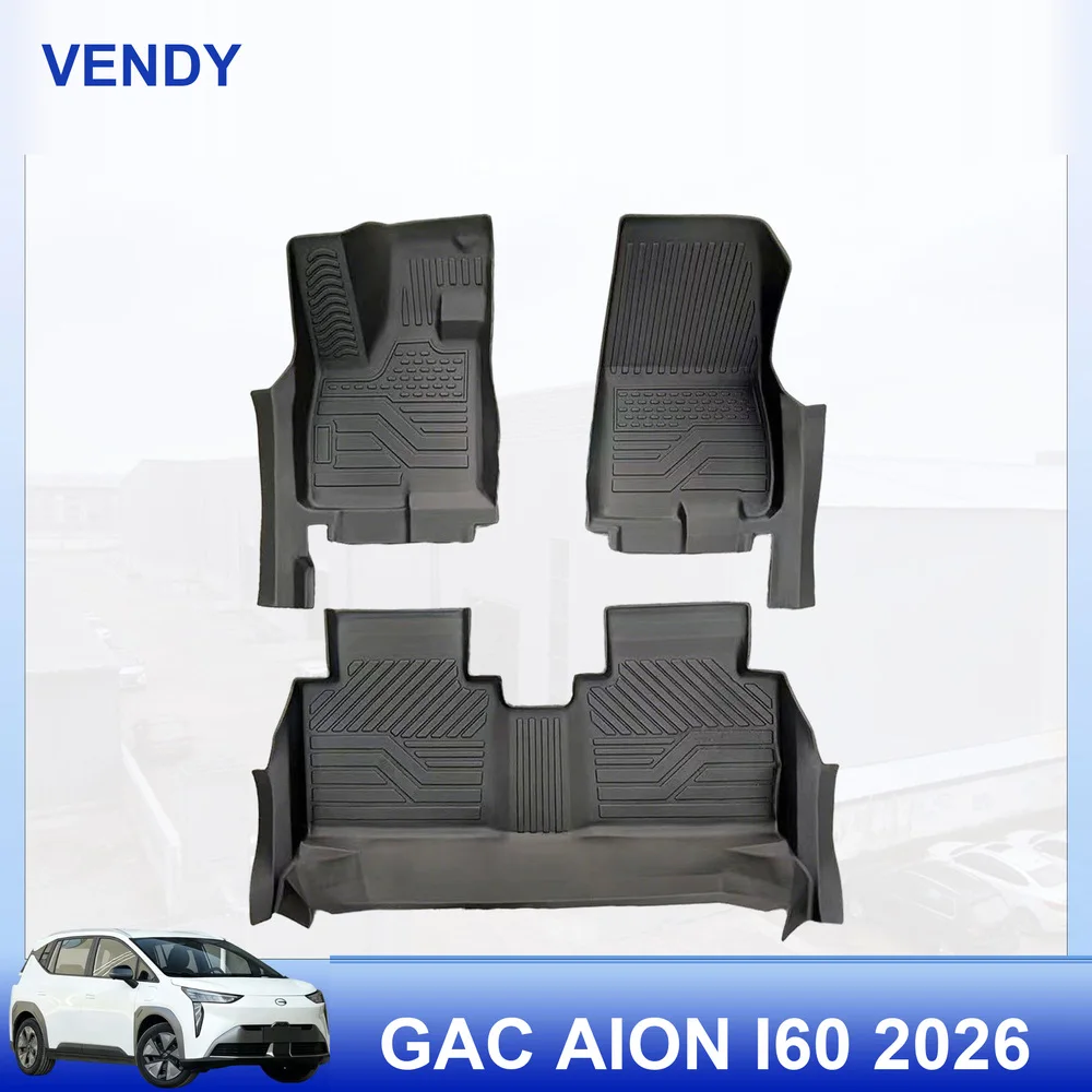 TPE Car Floor Mats Custom Fit for GAC AION i60 2026 Left Hand Drive Full Set All Weather Waterproof Easy to Clean