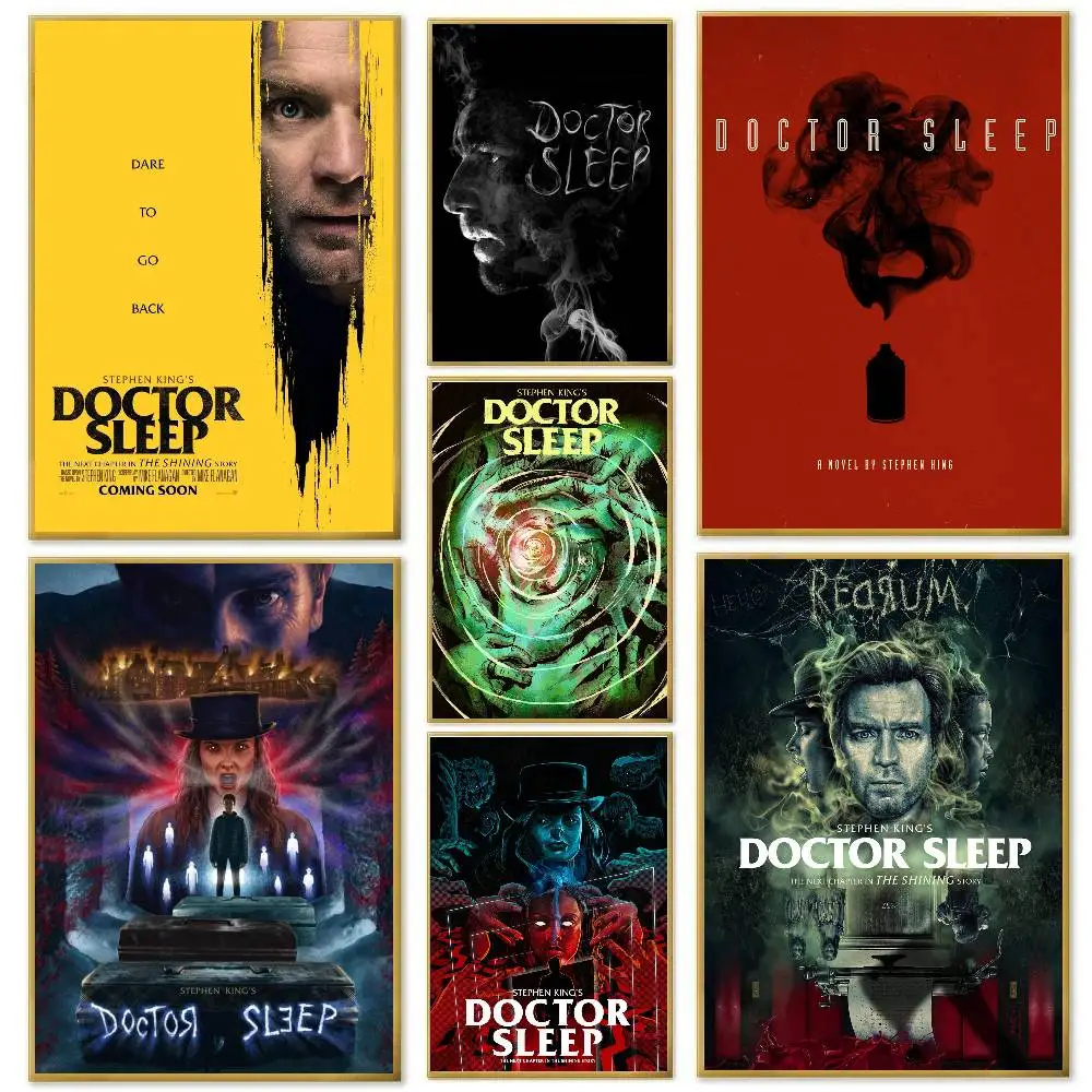 Doctor Sleep Horror Movie Poster Art Sticky Wall Waterproof Home Living Room Bedroom Bar Aesthetic Decoration