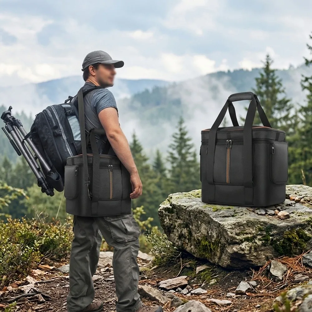 Protective Hard Shell Carrying Case For Jackery Explorer 2000 V2 Power Padded Storage Bag With Adjustable Shoulder Strap