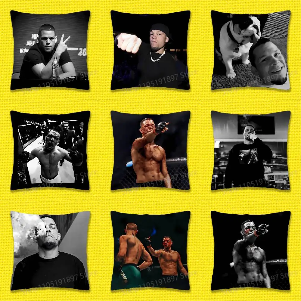 

American N-Nate D-Diaz Throw Pillow Case For 50cm 40cm 55cm 45*45cm 30cm Square Bedroom Pillowcase Cover