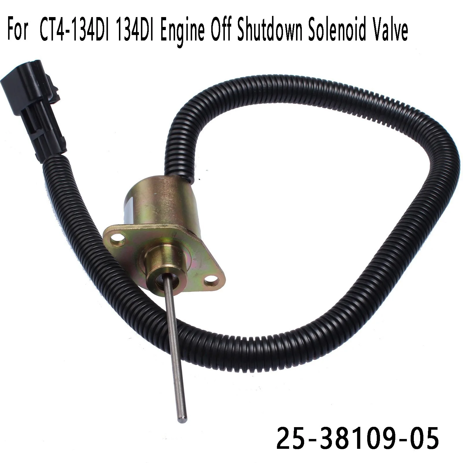 Excavator Solenoid Valve Off Shutdown Solenoid Flameout Solenoid Valve 25-38109-05 for CT4-134DI 134DI Engine