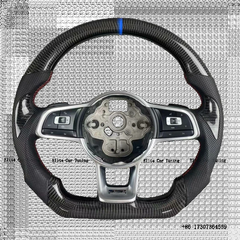Car Part Racing Carbon Fiber Steering Wheel for VW Golf Passat Magotan jetta Mk7 GTI/R/GTS/GTD Fancy Performance Scirocco