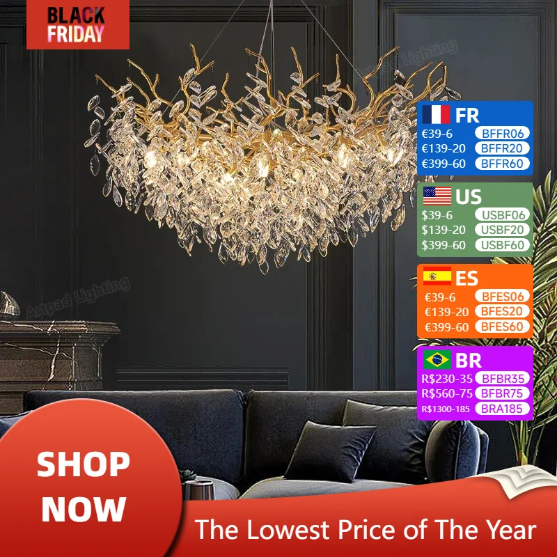 Modern Rectangular Crystal Chandelier Lobby Hotel Led Lights Fixtures Dining Table Modest Ceiling Lamps for Room Home-appliance