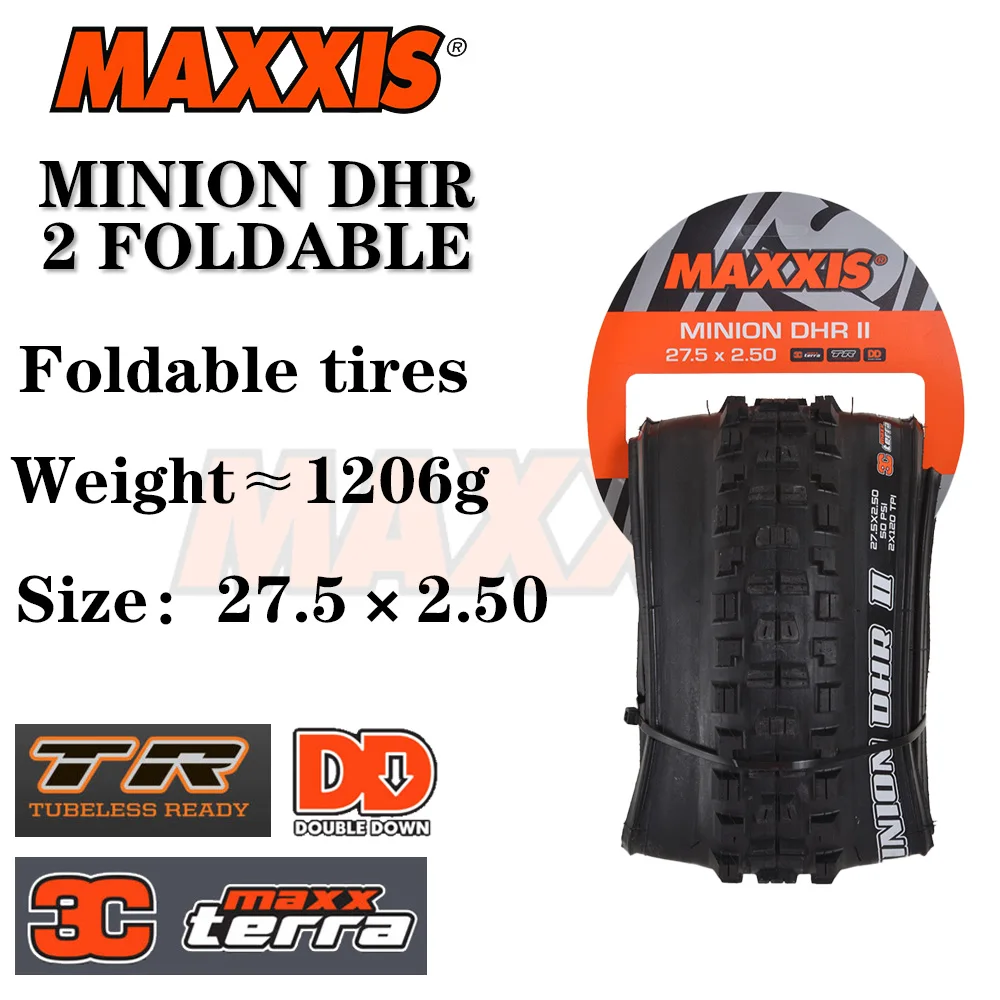 Maxxis Minion DHR II 27.5x2.5 Tubeless MTB Tire