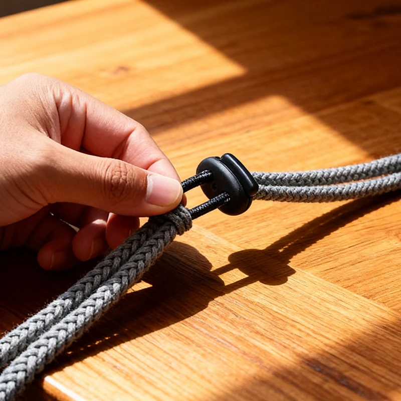 

500Pcs 4mm-5.5mm Twin Hole Plastic Stopper Cord Locks Bean Drawstring Toggle Clips Apparel Shoelace Sportswear Button Accessorie