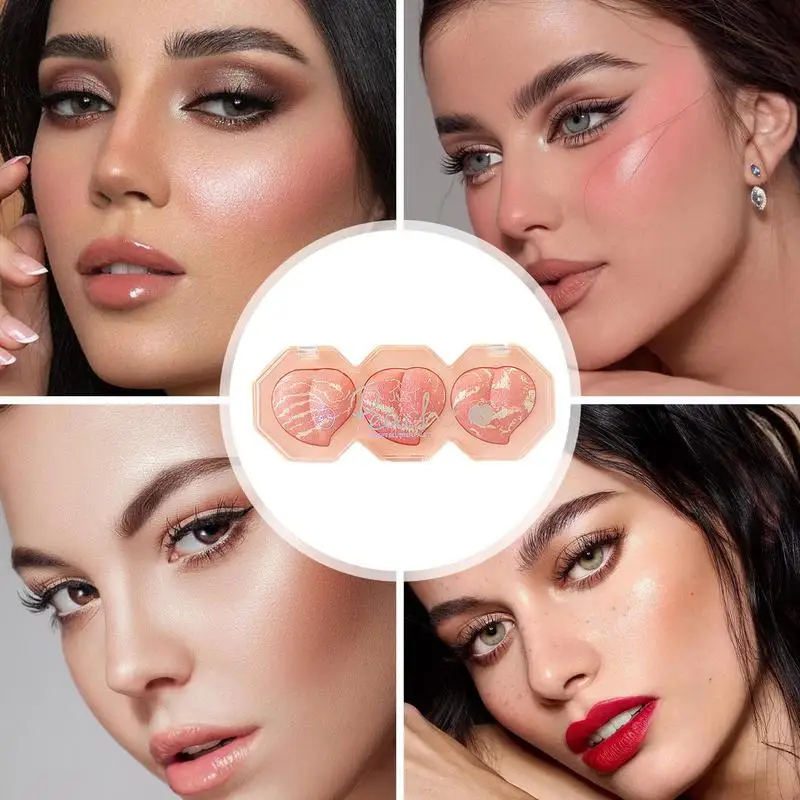 Blush Palet Matte Poeder Blush Oogschaduwpalet Accentueren Blush Palet Multifunctionele Blos Voor Wangen Face Blush Contour