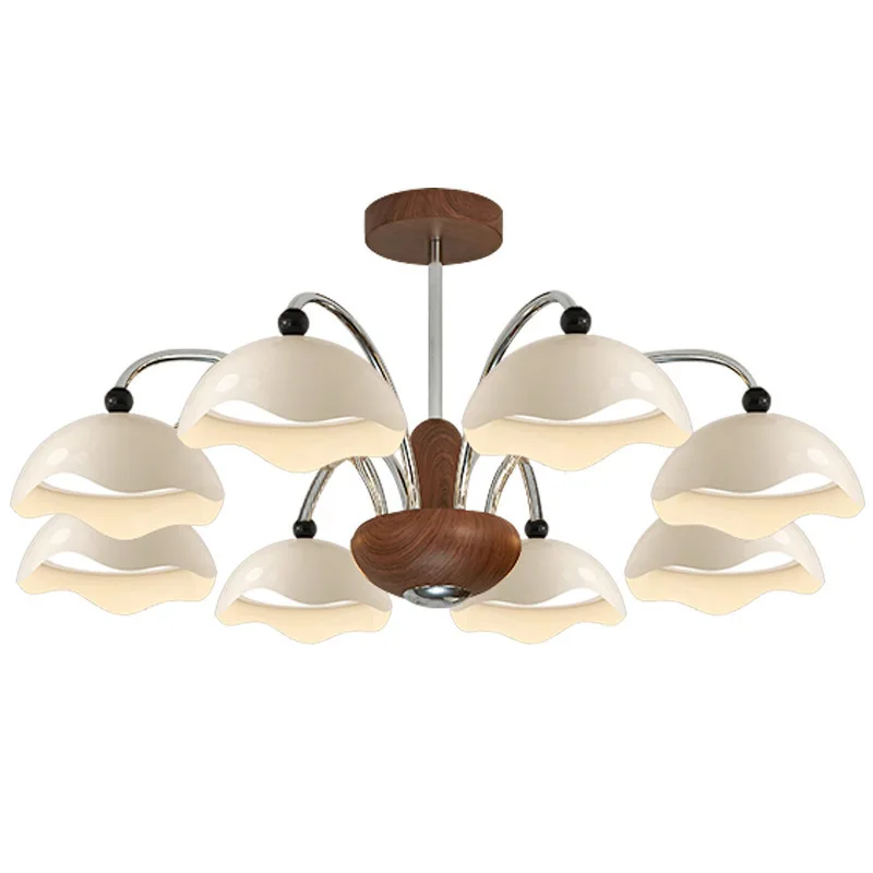 Cream antique eggshell living room chandelier American retro premium 2026 new French master bedroom lamps