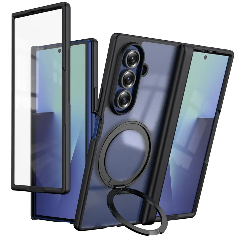 

Z Fold7 Cases Magnetic Magsafe 360 Rotate Stand Holder Case for Samsung Galaxy Z Fold 7 Hinge Protection Screen Film Capa Cover