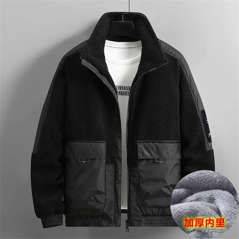 Parkas de lana Polar de invierno para hombre, chaqueta gruesa de lana, Parkas Cargo de talla grande 10XL, Parkas gruesas informales a la moda para hombre