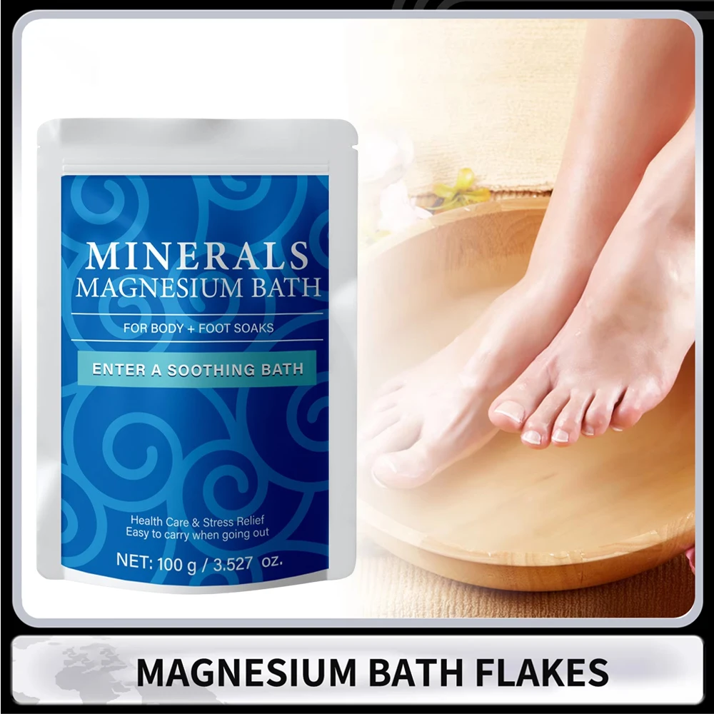 

Magnesium Bath for Deeper Relaxation & Comfort, Organic Bath Salts for Unisex, Soothing Mineral Soak,Relieve Fatigue,100g