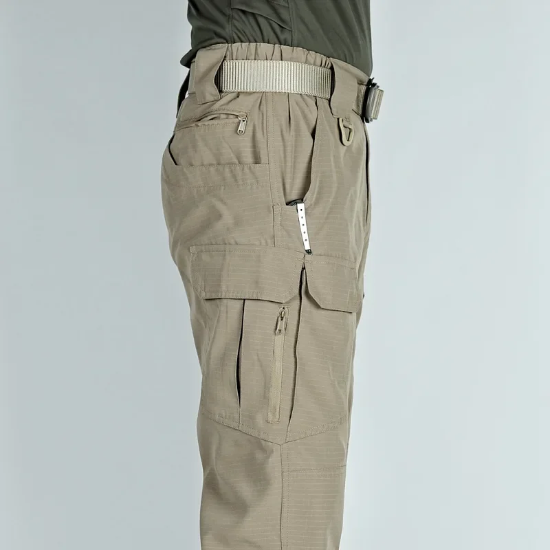DurableTactical Pants Men's Spring And Summer Overalls Multi-bag Pants Wear-resistant Outdoor Pants Training Trousers
