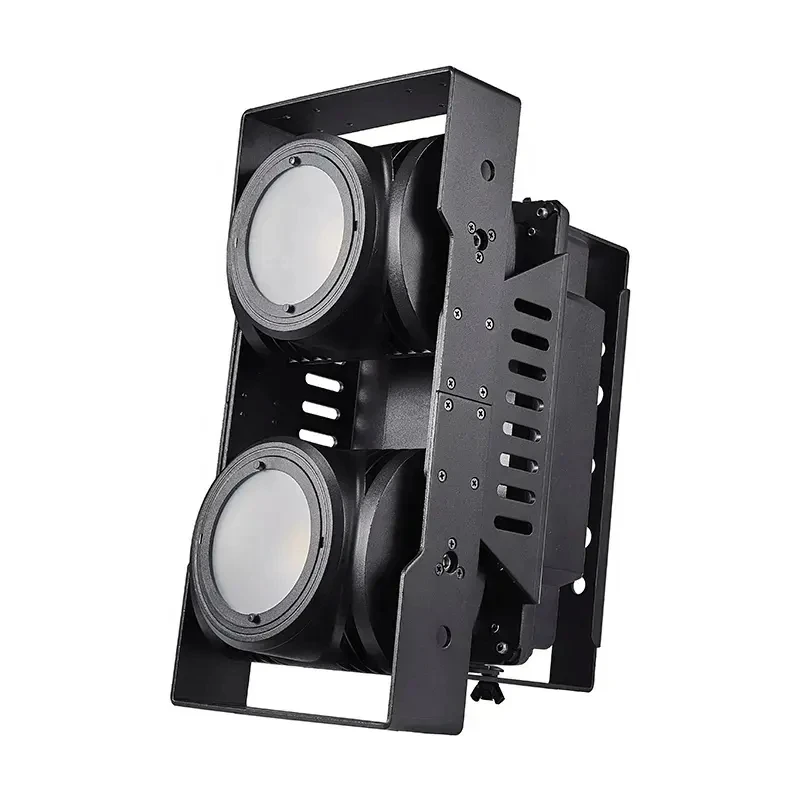 2 pieces IP65 Waterproof 200W LED Blinder Light 2 eyes COB Audience Light for Event Stage Wedding Party