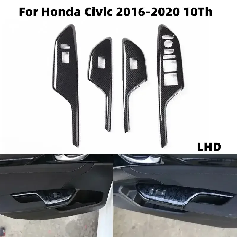 Suitable for Honda 10th generation Civic handrail modification accessories glass lift switch button panel