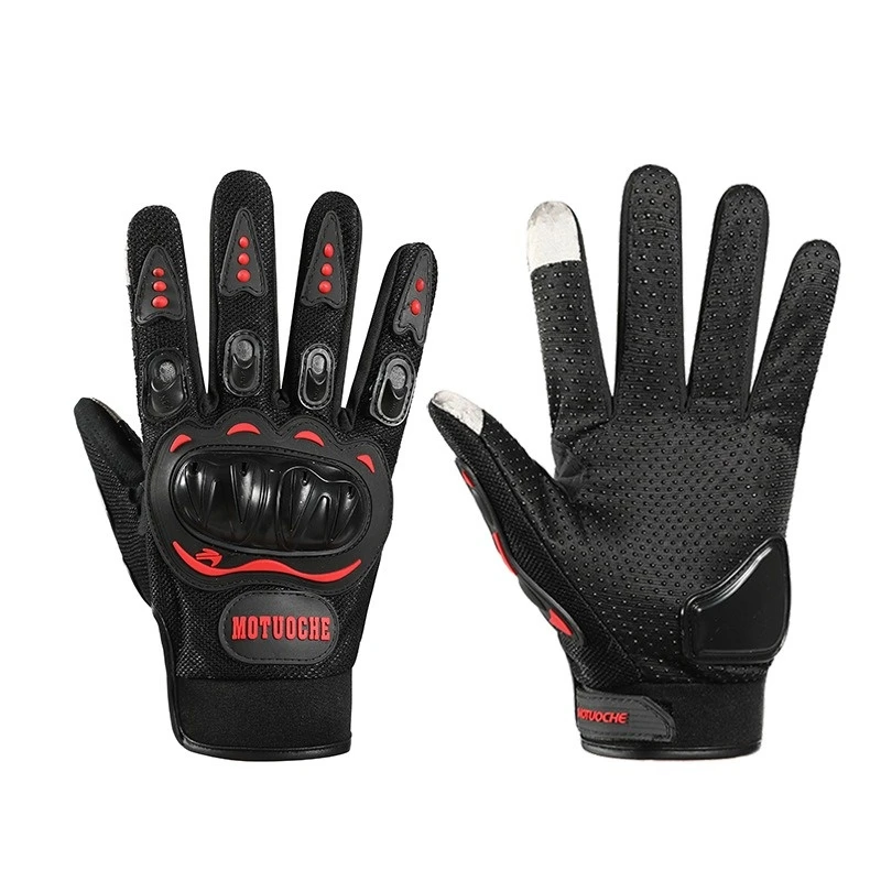 Four Seasons Racing Gloves Summer Warm Motorcycle Anti-fall Anti-Slip Touch Screen Men's and Women's Motorcycle Gloves