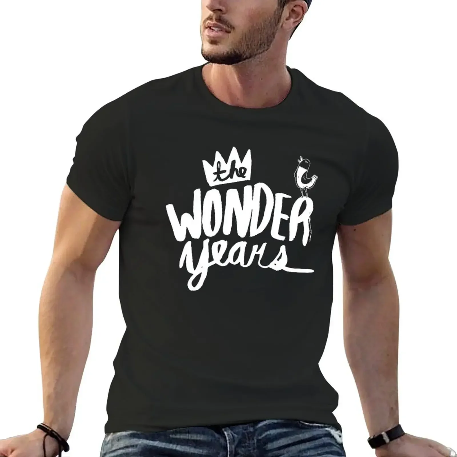 

The Wonder Years T-Shirt tops hippie clothes plus size tops Men's cotton t-shirt