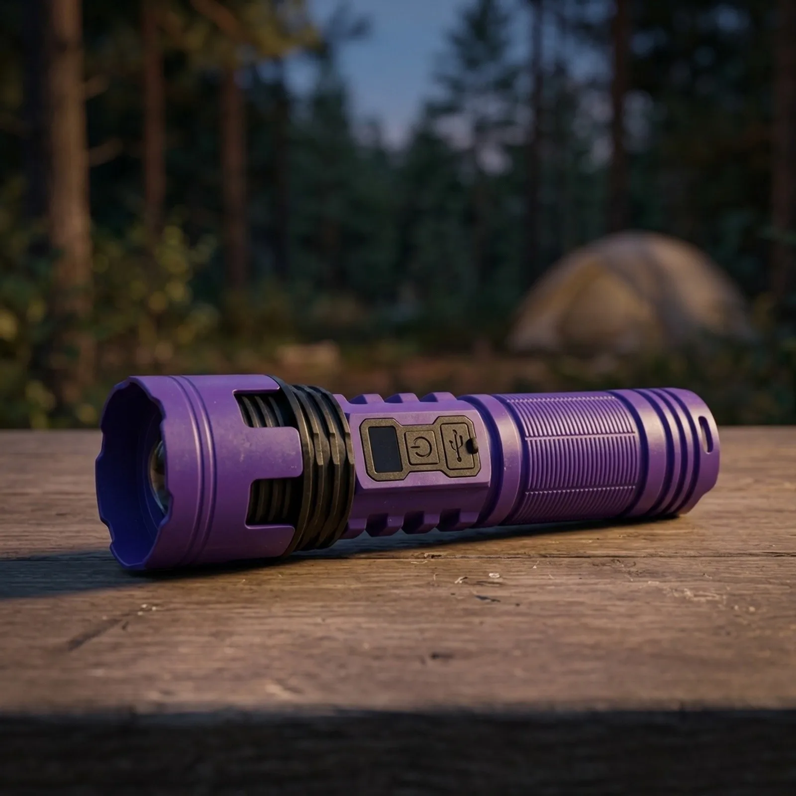 Powerful Rechargeable for torch for torch Telescopic Focus 155*45mm Bright LED ABS Construction Portable Flashlight